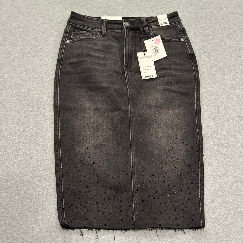Judy Blue Black Denim Skirt